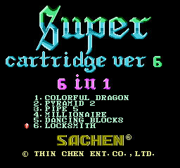 Super Cartridge Ver 6 - 6 in 1